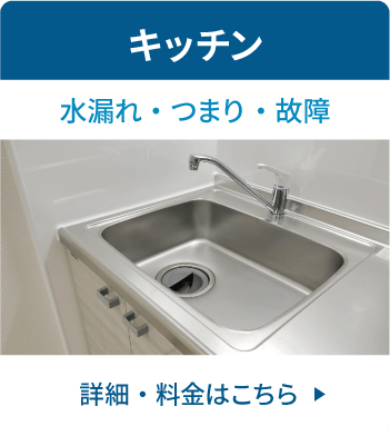 キッチン排水溝の水漏れ・つまり